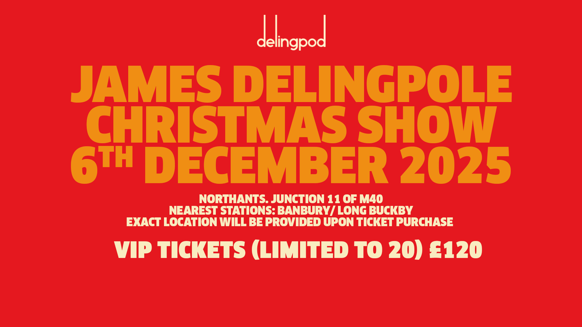 VIP for James and Dick’s CHRISTMAS Special 2025